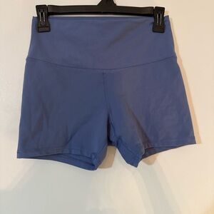 Champion Women's High Waist Shorts in Blue